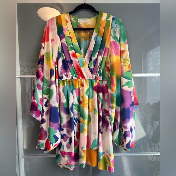 H&M Limited Edition Garden Collection Kimono Dress sz 2 - Picture 1 of 7